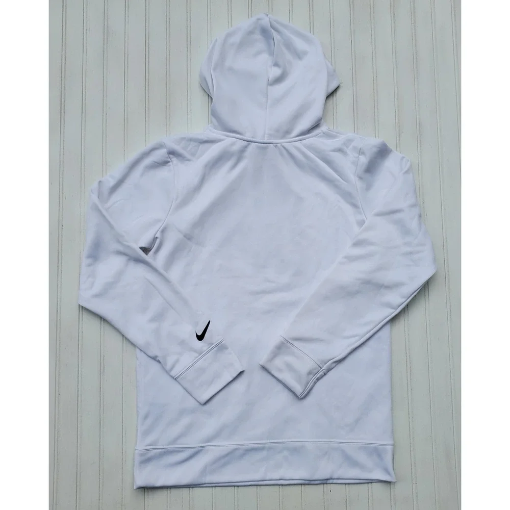 Nike 3 Brand NWOT Russell Wilson Level Up Hoodie Kids XL White Dri-FIT Sports